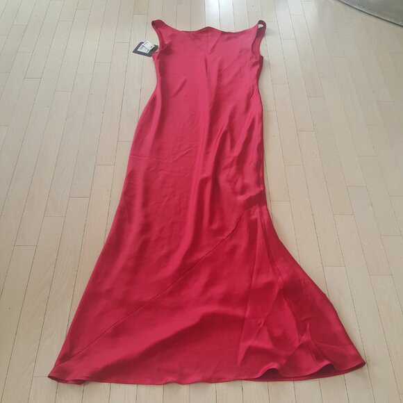 NORMA KAMALI ! MARIA GOWN Color: Tiger Red(XL) - Picture 7 of 13